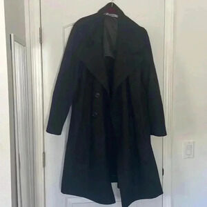 Dirk Bikkembergs Men’s Black Wool Coat Sz 52 Made in Italy